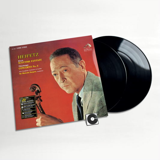 Jascha Heifetz, Sir Malcolm Sargent, New Symphony Orchestra Of London - "Bruch: Scottish Fantasy / Vieuxtemps: Concerto No. 5" Analogue Productions