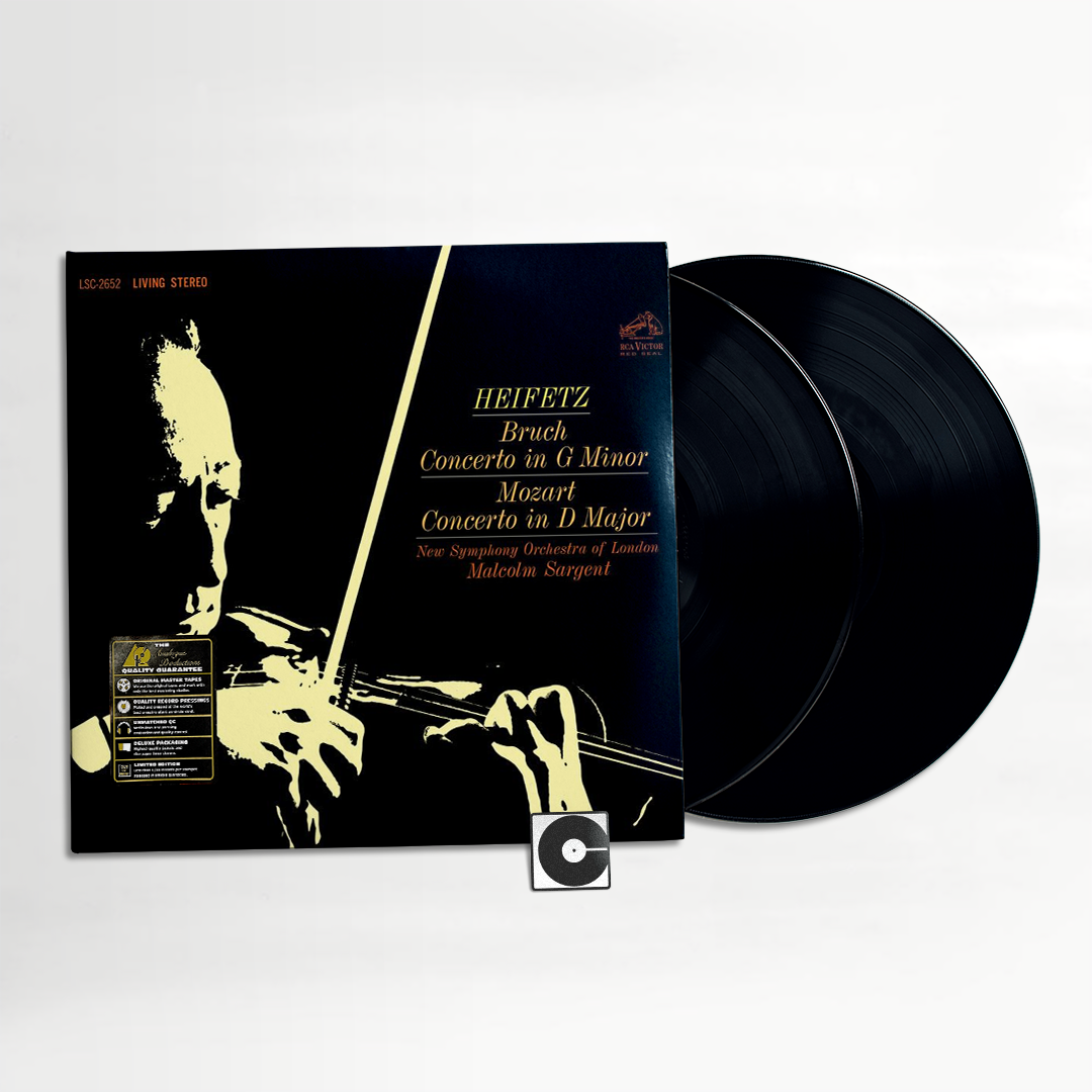 Jascha Heifetz, Sir Malcolm Sargent, New Symphony Orchestra Of London - "Bruch: Concerto In G Minor / Mozart: Concerto In D Major" Analogue Productions