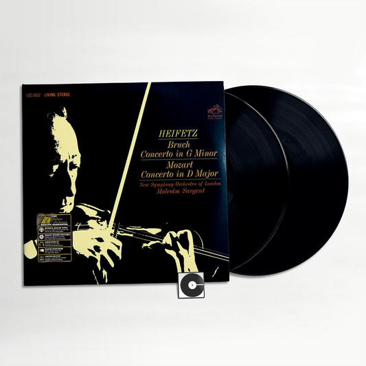 Jascha Heifetz, Sir Malcolm Sargent, New Symphony Orchestra Of London - "Bruch: Concerto In G Minor / Mozart: Concerto In D Major" Analogue Productions