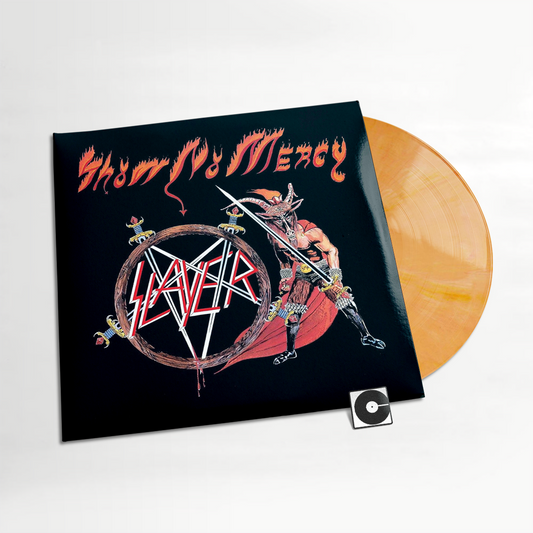 Slayer - "Show No Mercy" Standard Weight Orange Marble Vinyl