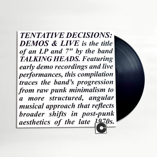 Talking Heads - "Tentative Decisions: Demos & Live"