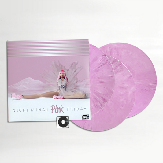 Nicki Minaj - "Pink Friday" Deluxe - 3 x Pink And White Swirl Vinyl LP